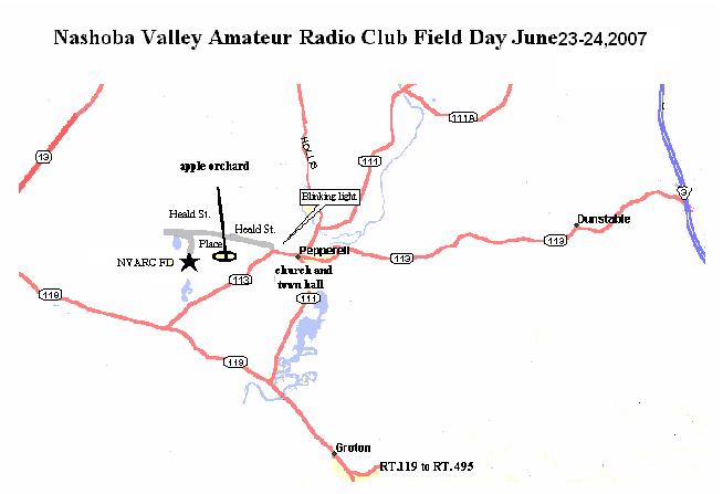 Map to Heald Street Field Day site